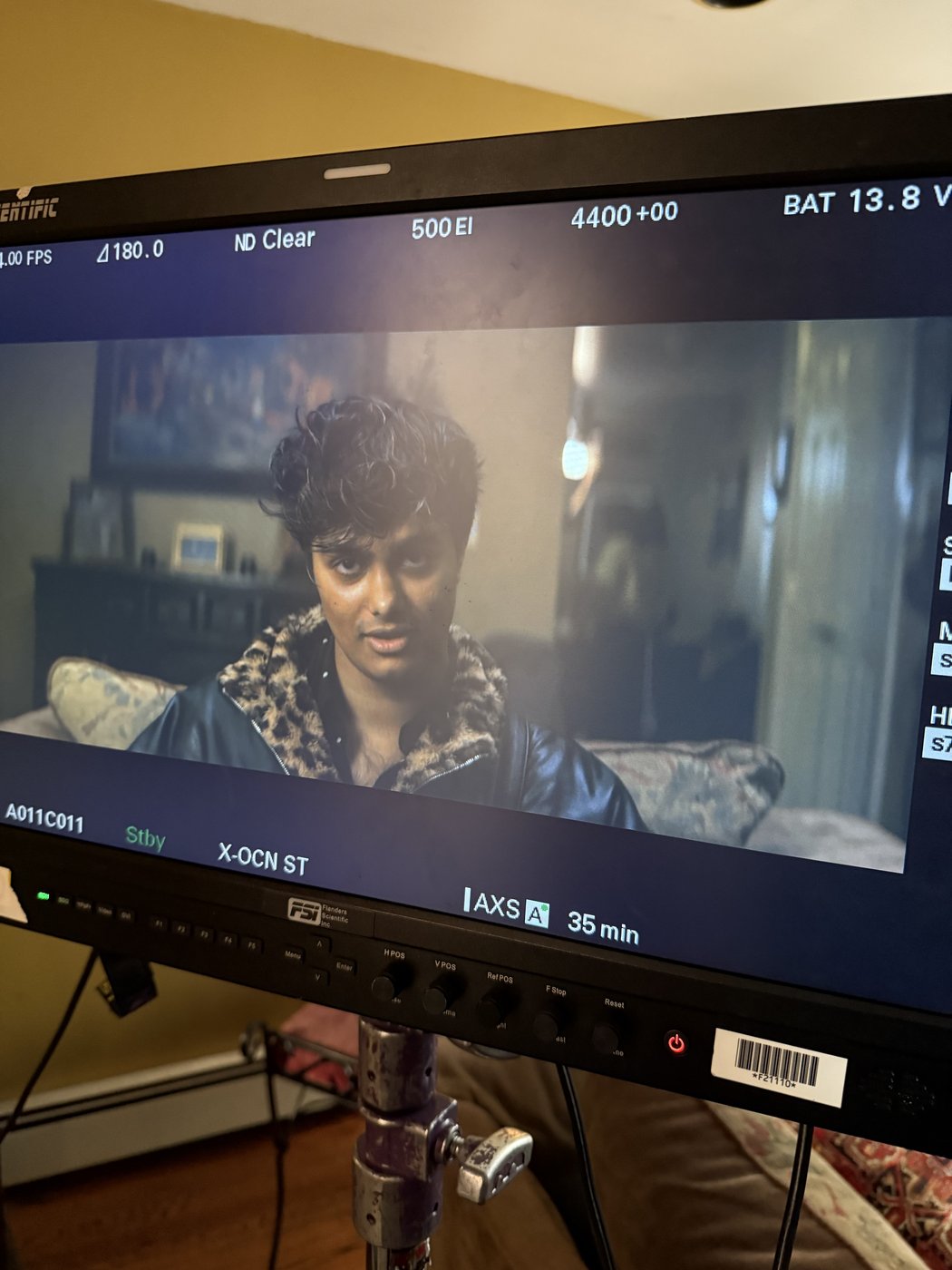 Directing from the monitor on set